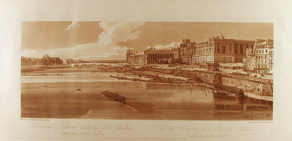 View Of The Louvre ^ Bridge Of The Thuilleries Taken From Pont-neuf — Thomas Girtin