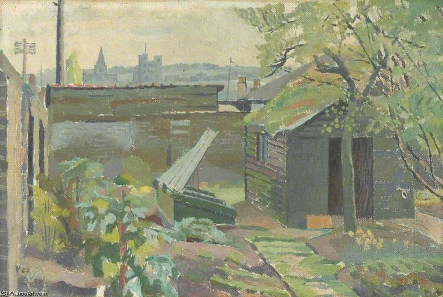 Rochester From Strood — Evelyn Mary Dunbar