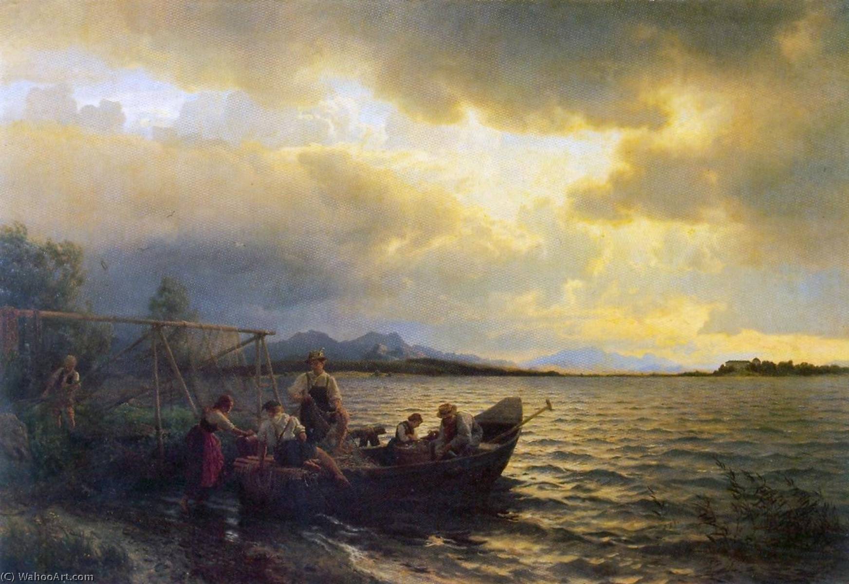 Fra Chiemsee — Hans Fredrik Gude
