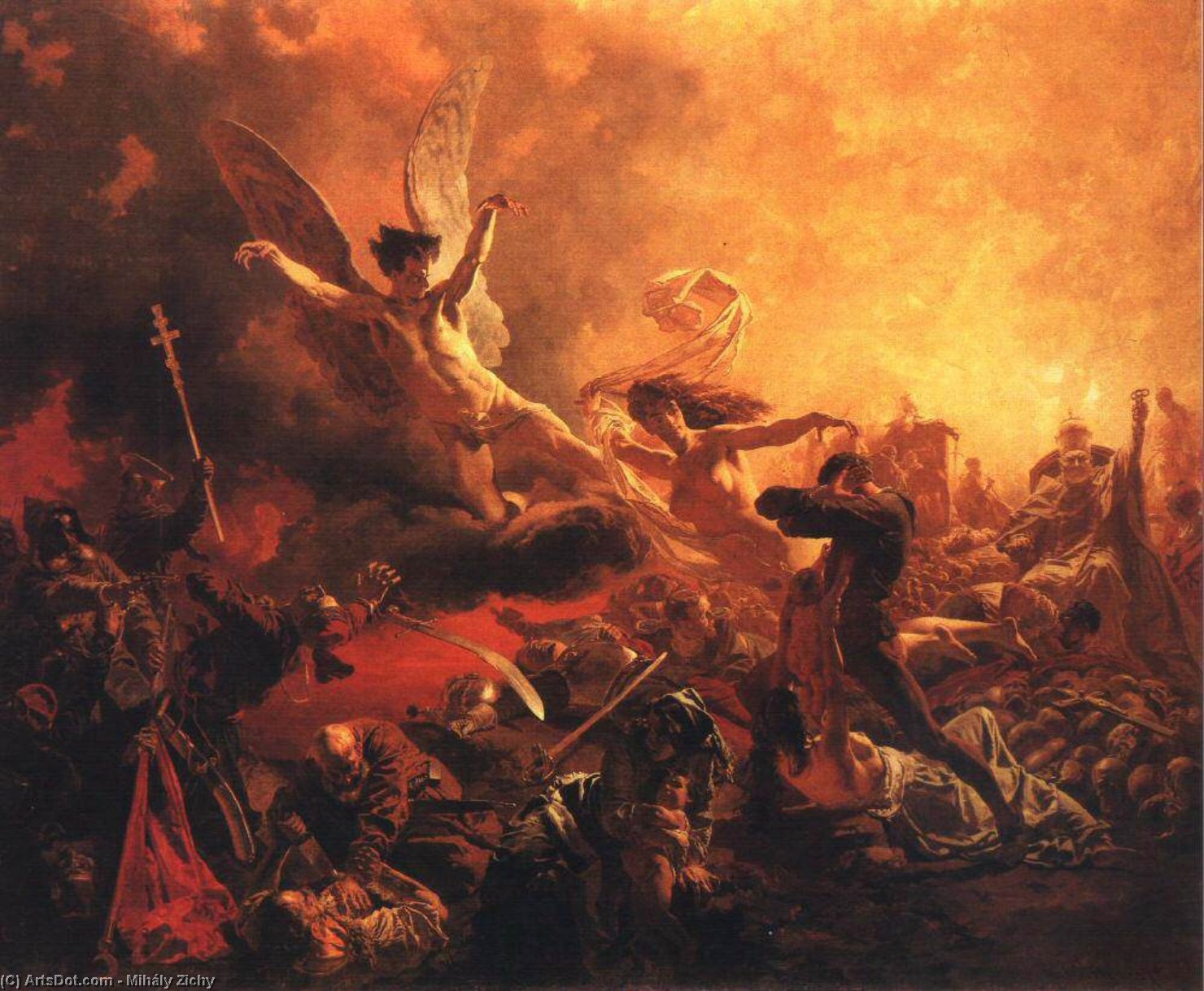 The Triumph Of The Genius Of Destruction — Graf Mihály Von Zichy
