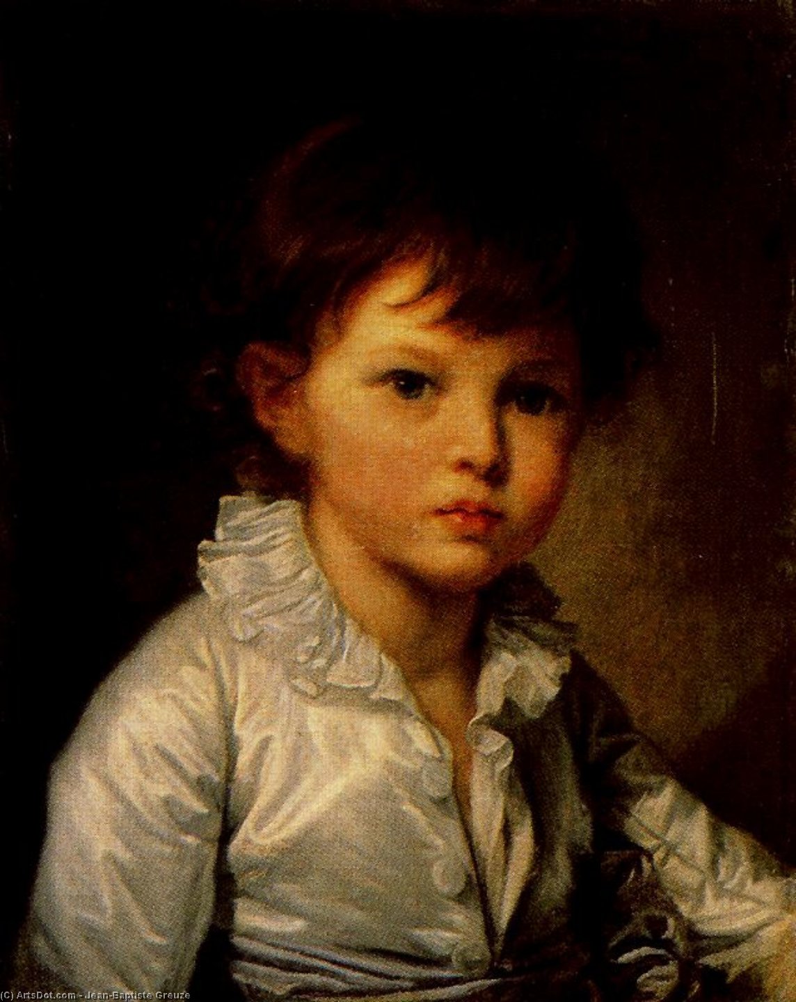 Earl P. A. Stroganov As A Child — Jean-baptiste Greuze