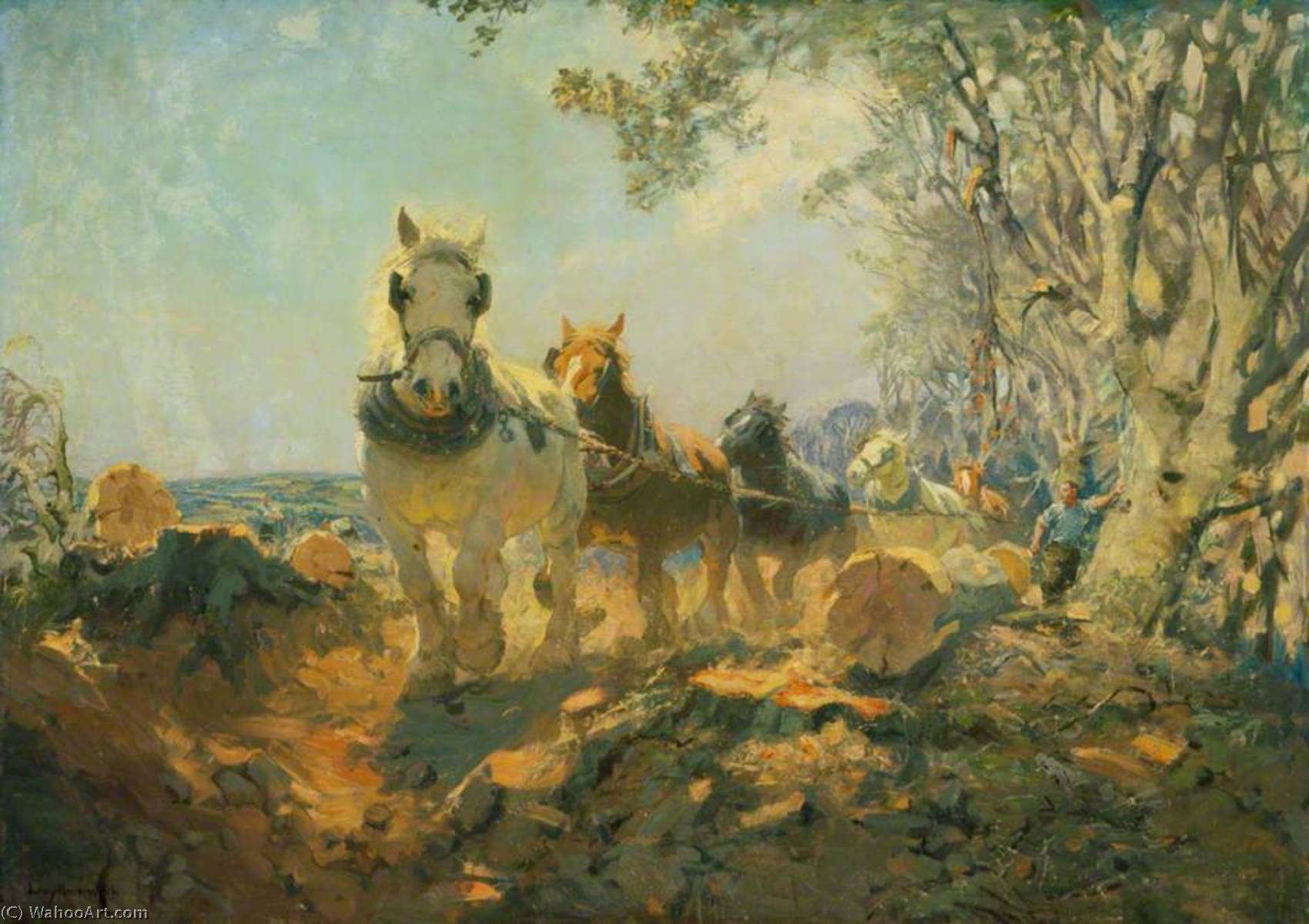 Timber Run In The Welsh Hills — Lucy Elizabeth Kemp Welch