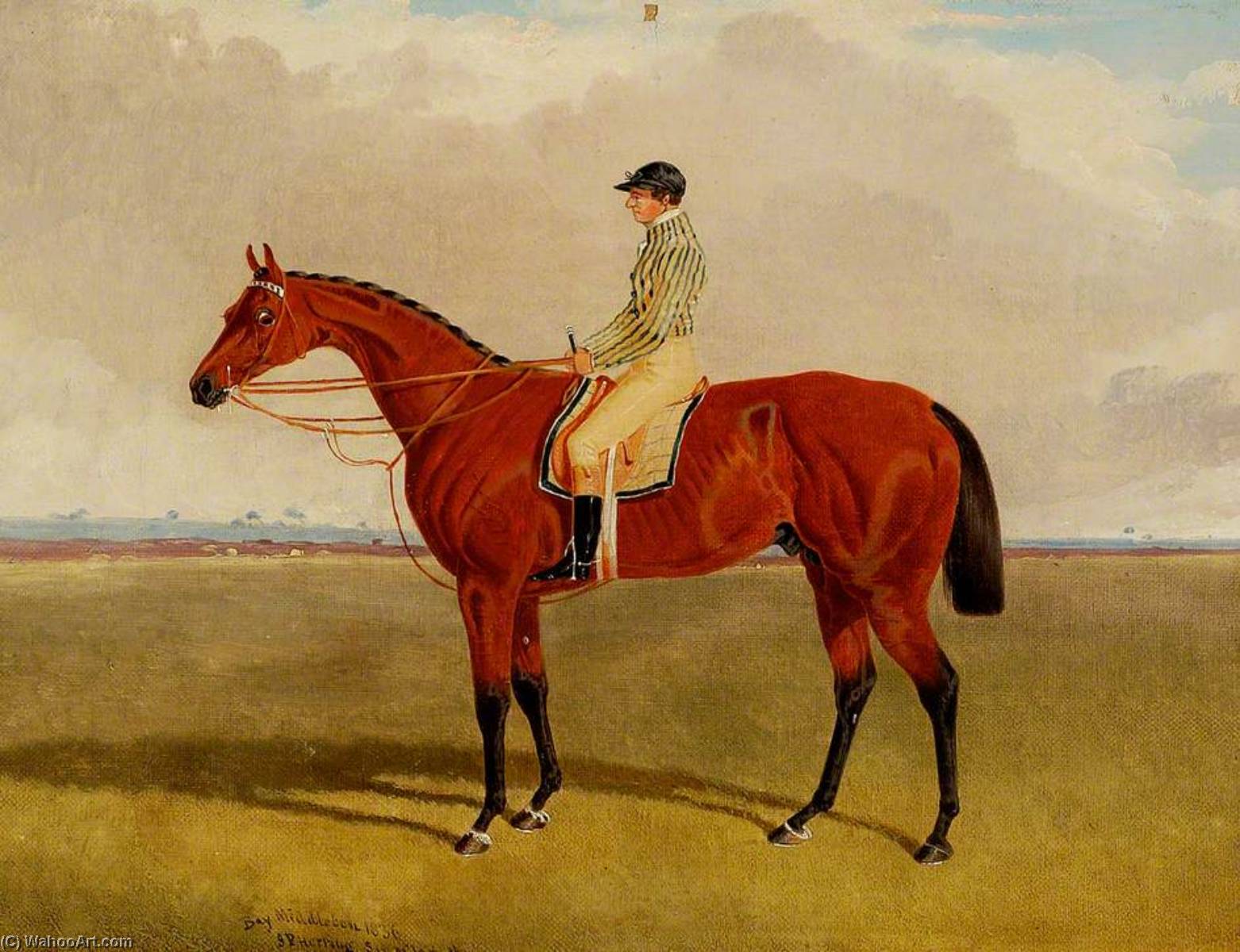 Bay Middleton, With Robinson Up, 1836 (series Of 4) — John Frederick Herring Ii