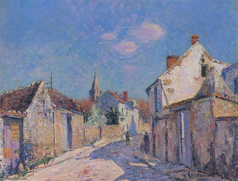 Street In Paris At Ennery — Gustave Loiseau