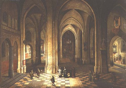 Church Interior At Night — Pieter Neefs The Elder