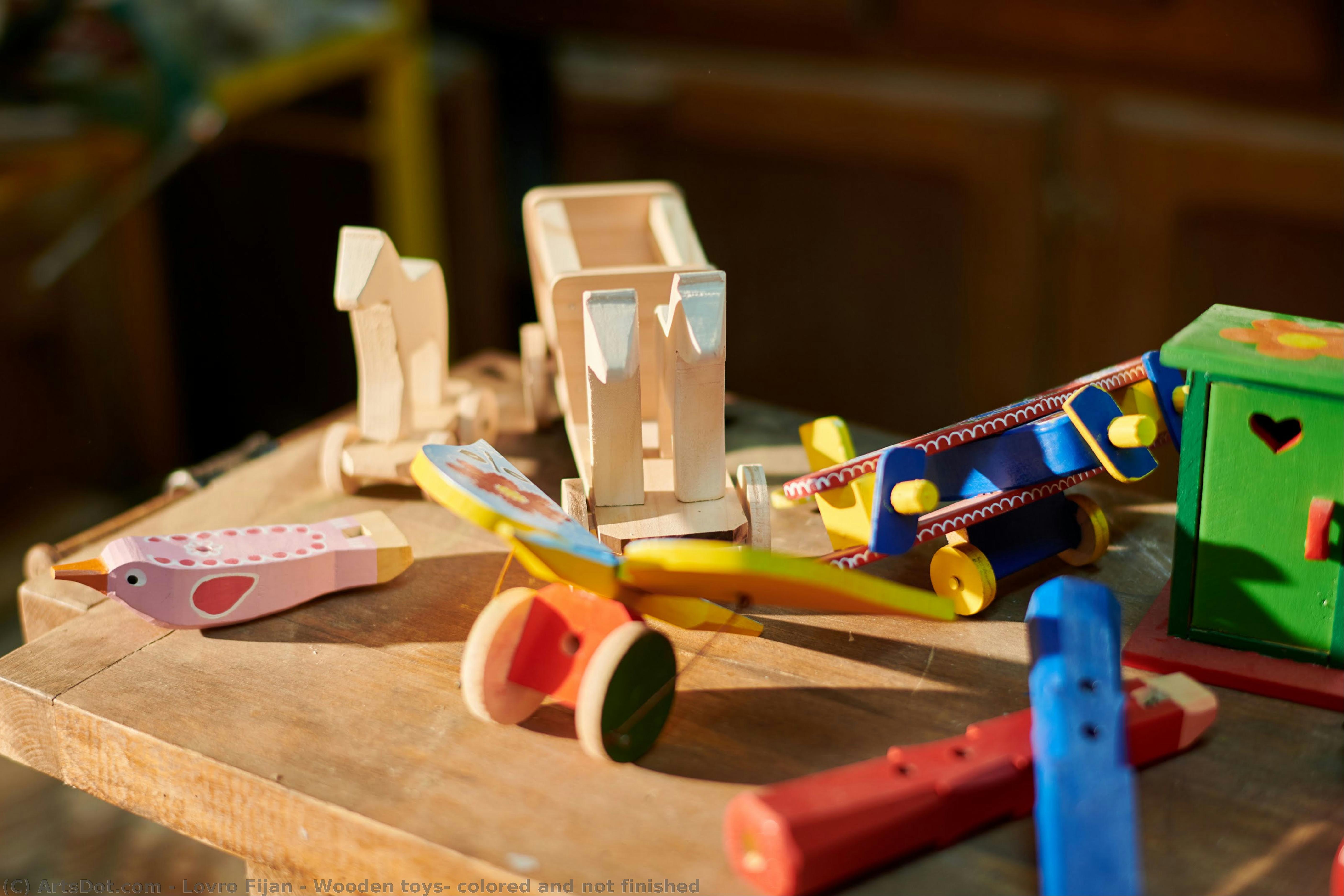 Wooden Toys, Colored And Not Finished — Lovro Fijan