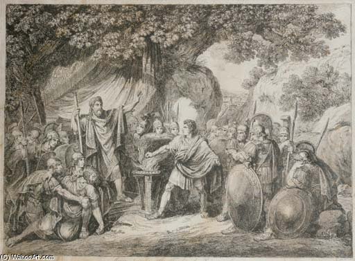 Mucius Scaevola The Curtain Porsenna — Bartolomeo Pinelli