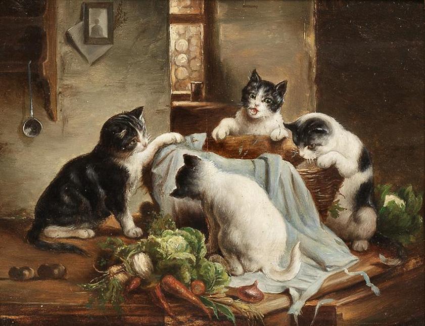 Playful Kittens — Carl Reichert
