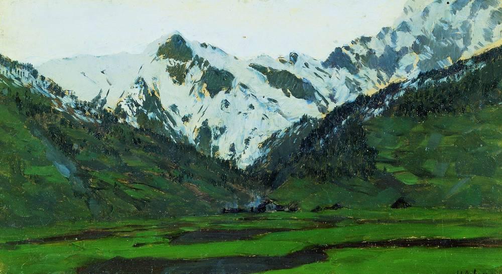 In Alps At Spring — Исаак Ильич Левитан