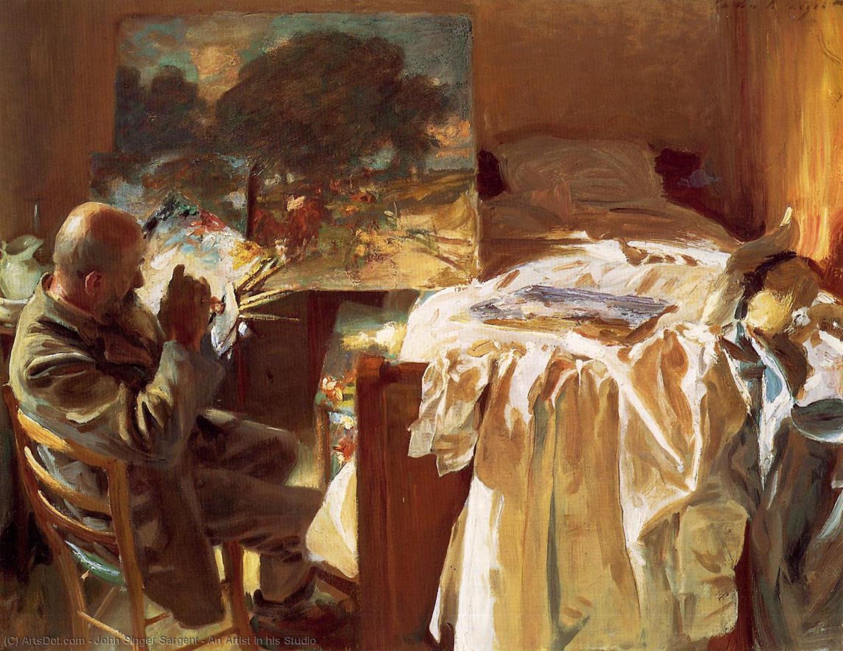 Ein Künstler In Seinem Atelier — John Singer Sargent