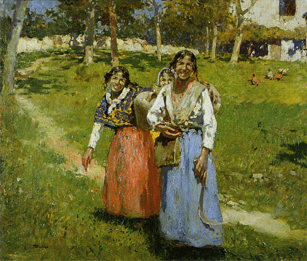 Mujeres En El Campo — Alberto Pla Y Rubio