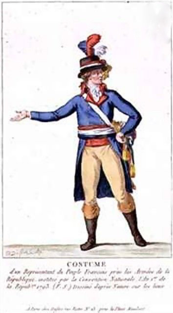 Costume Of A Representative Of The French People In The Army — Pierre Duflos