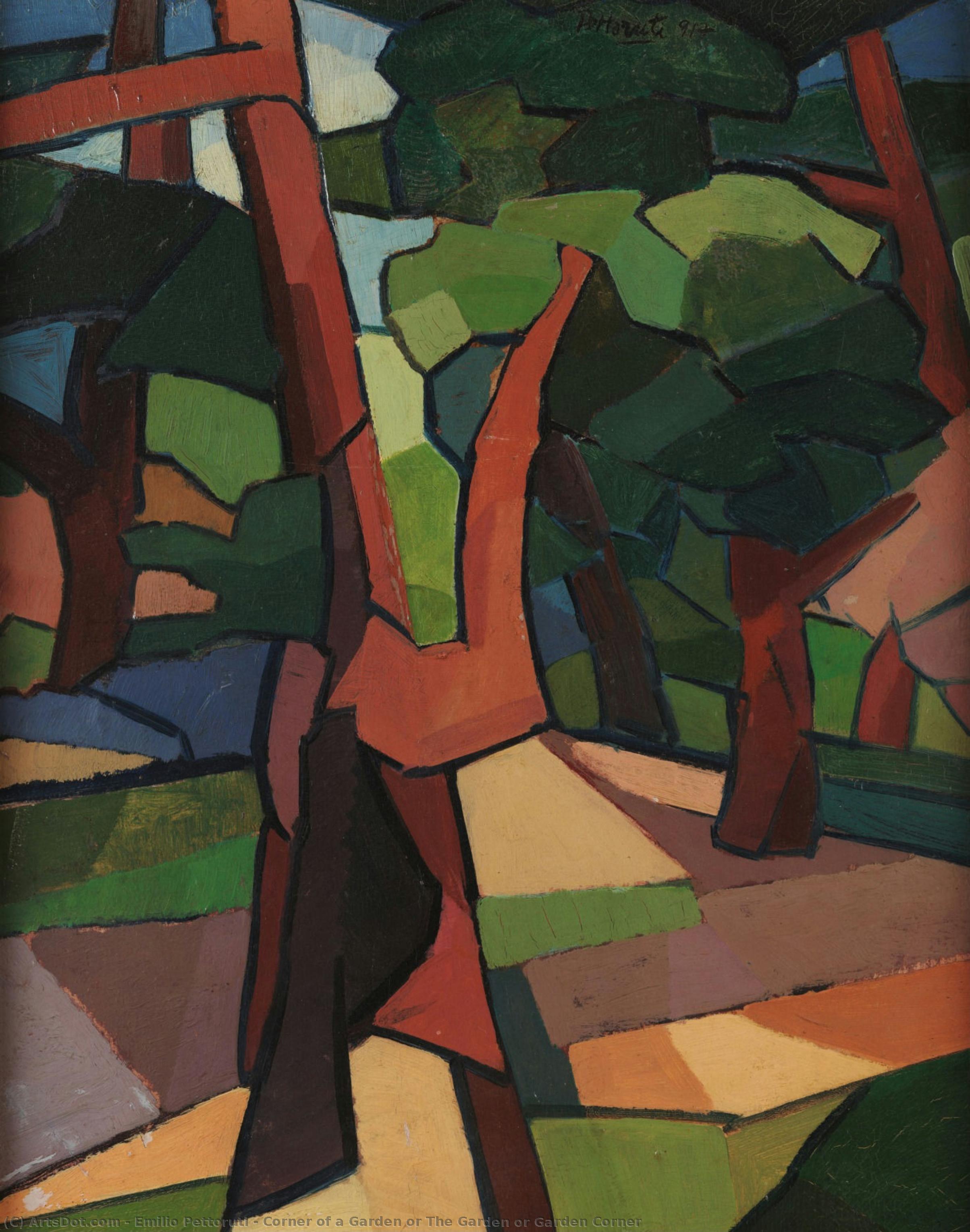Corner Of A Garden Or The Garden Or Garden Corner — Emilio Pettoruti