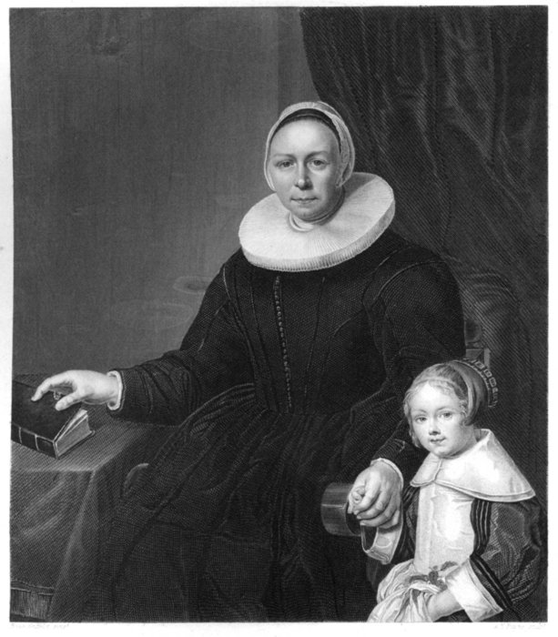 Portrait Of A Woman With A Girl — Ludolf Leendertsz De Jongh