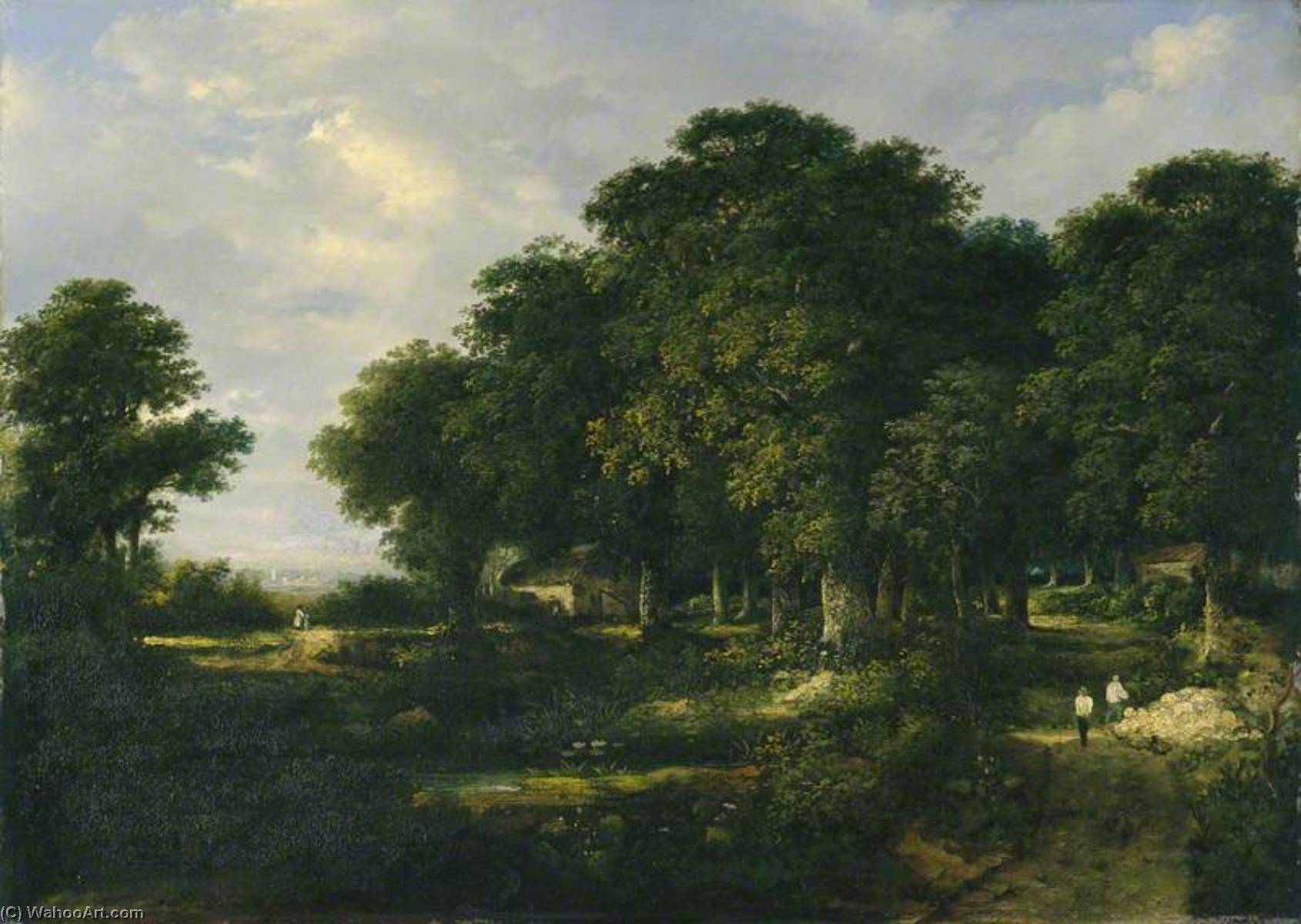 Wooded Landscape With Cottage — William Henry Crome