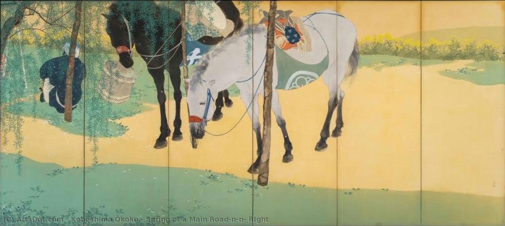 Spring Of A Main Road\n\n－ Right — Konoshima Ōkoku