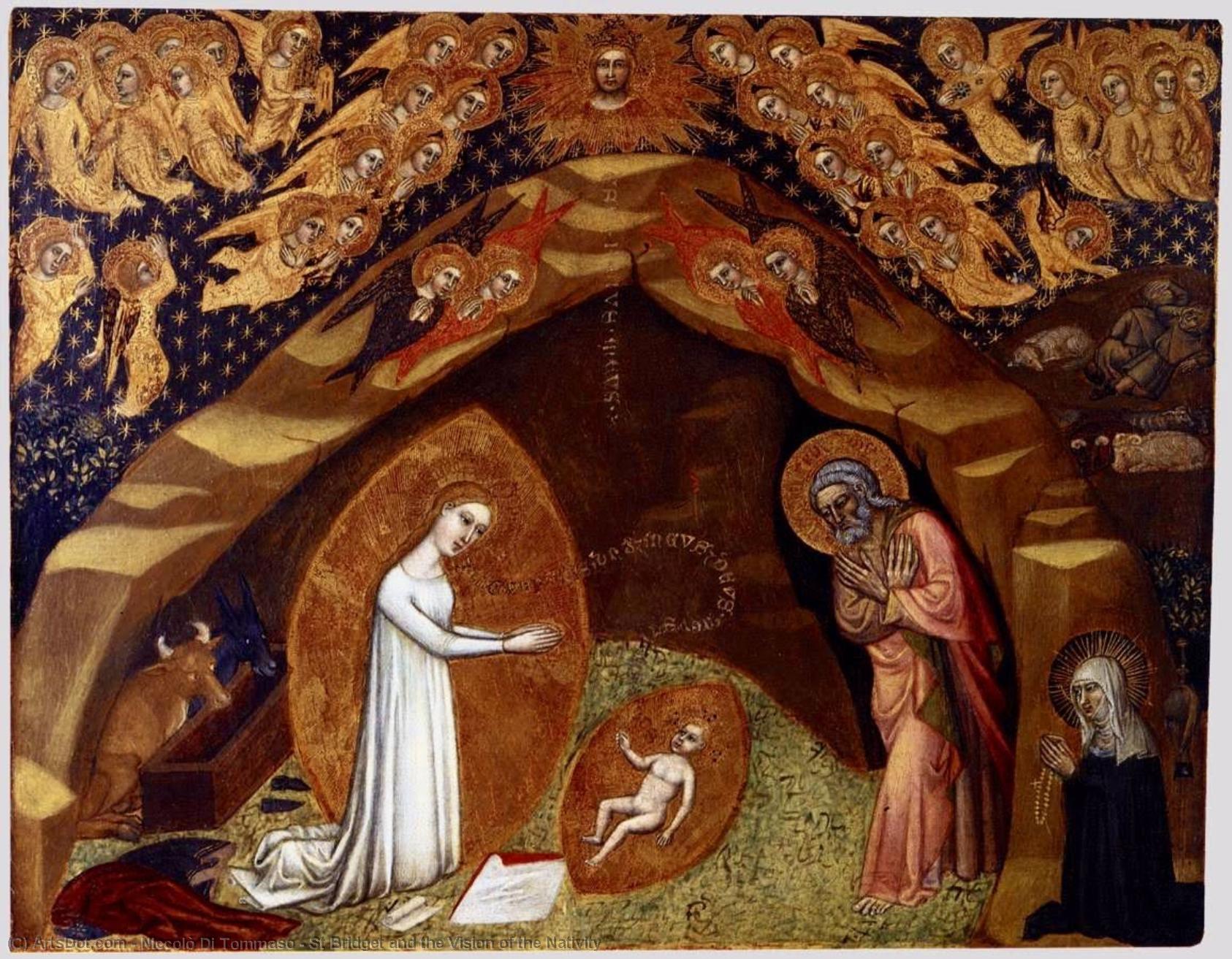 St Bridget And The Vision Of The Nativity — Niccolò Di Tommaso