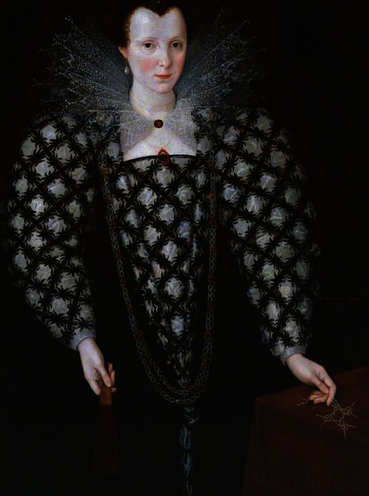 Portrait Of Mary Rogers, Lady Harington — Marcus The Younger Gheeraerts