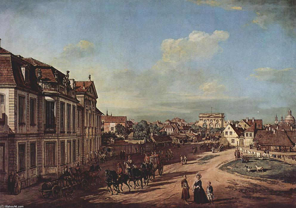 View Of The Square Of Zelazna Brama, Warsaw — Bernardo Bellotto