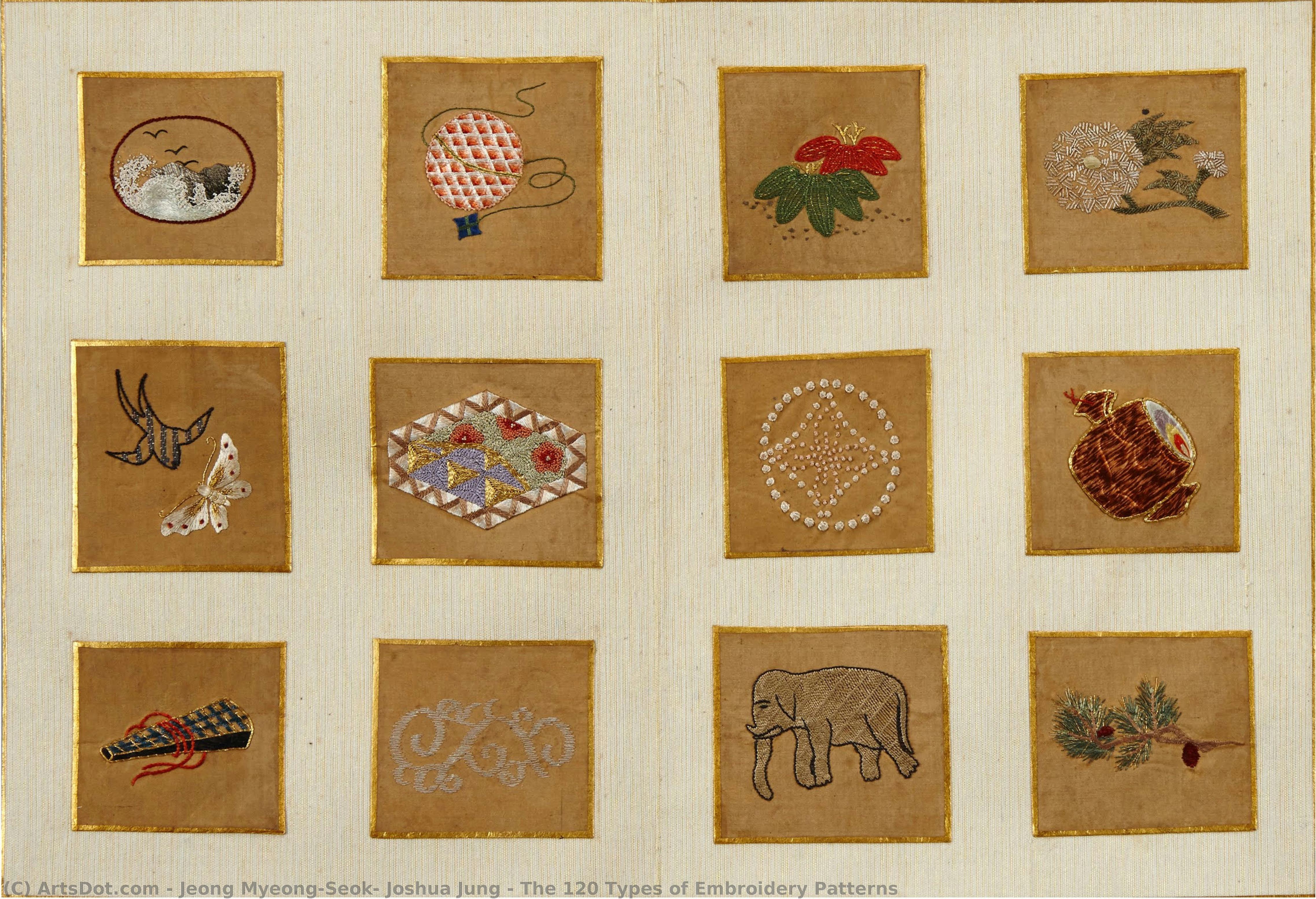 The 120 Types Of Embroidery Patterns — Jeong Myeong-seok, Joshua Jung