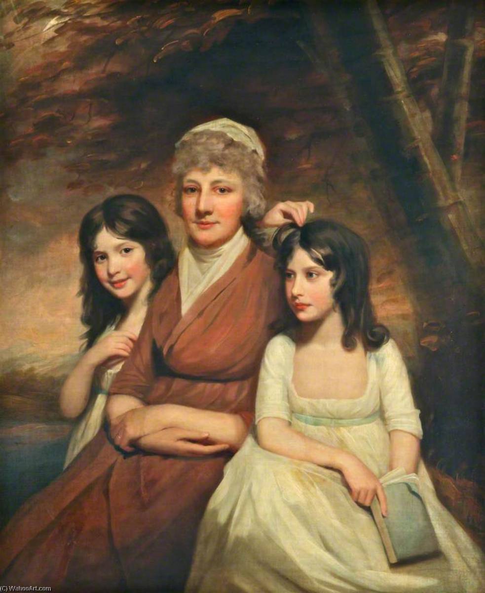 Mrs Peat (b.1748), And Her Daughters (janet, B.1788, And Anne, C.1790–1885) — George Watson