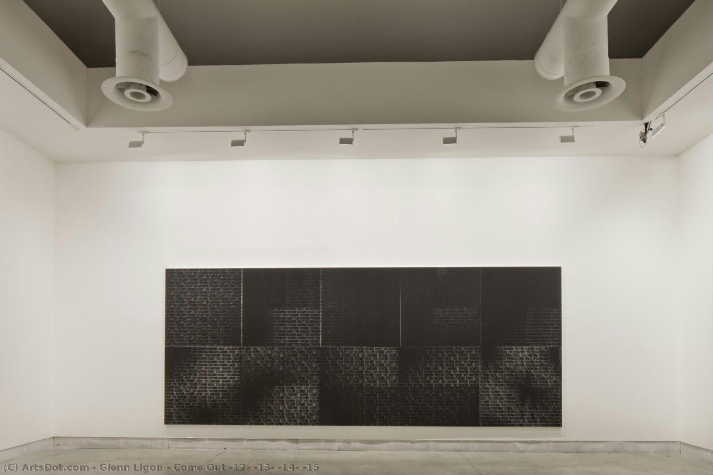 Come Out #12; #13; #14; #15 — Glenn Ligon