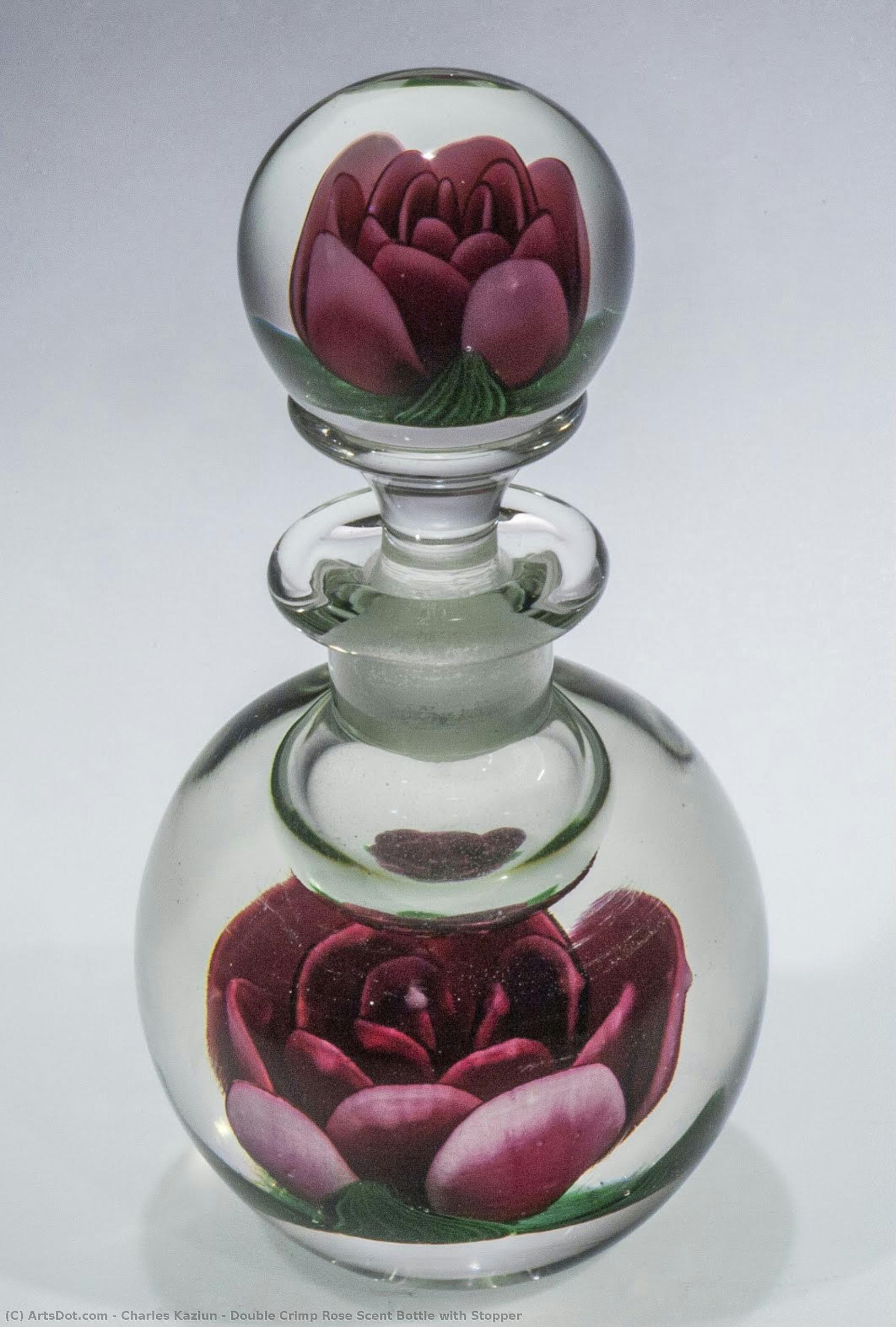 Double Crimp Rose Scent Bottle With Stopper — Charles Kaziun