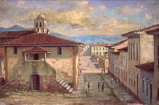 Português Antigo Páteo Da Cadeia De Santos, 1875 — Benedito Calixto