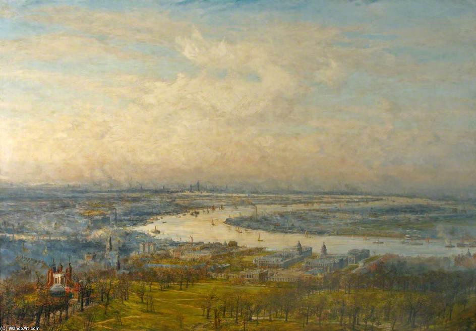 View From Greenwich Park — William Lionel Wyllie
