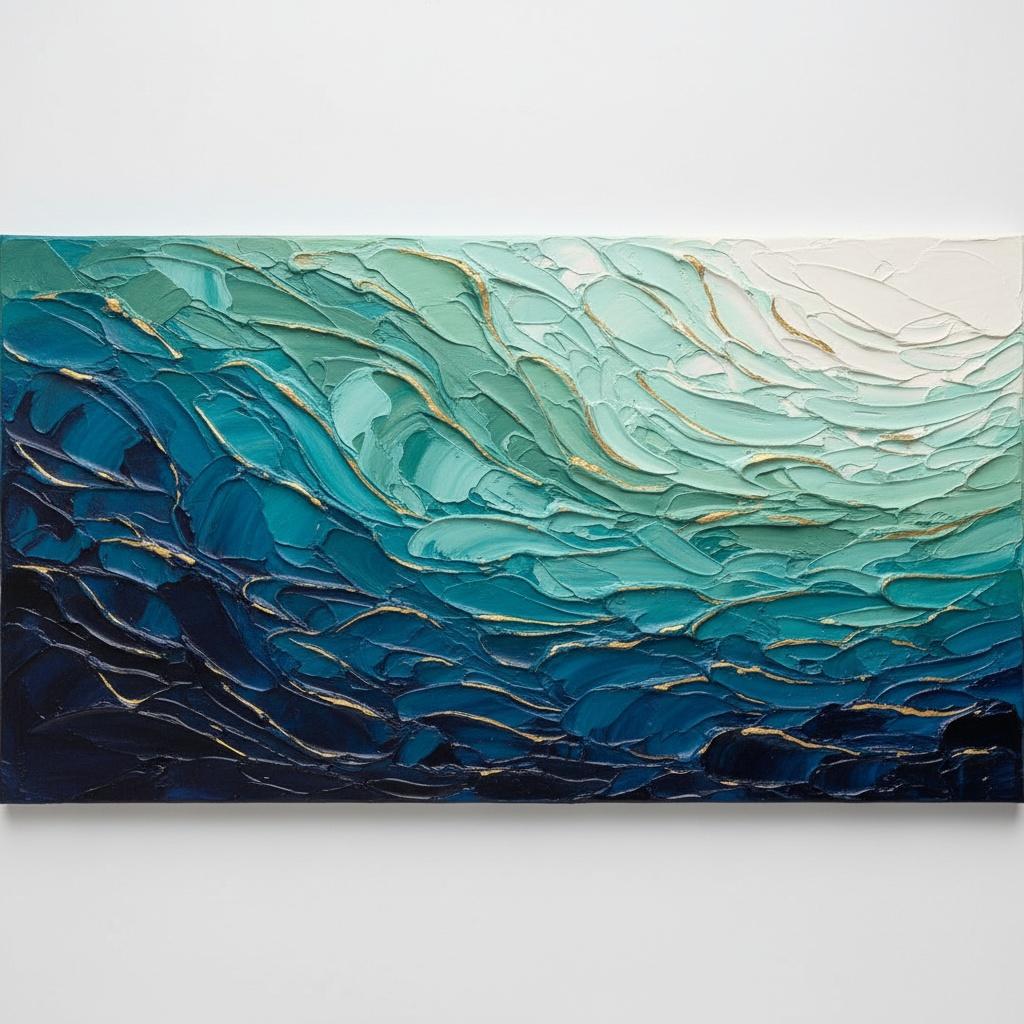 Ethereal Crests Of Midnight Blue And Gilded Filaments Under A Luminous Zenith — David Moreau