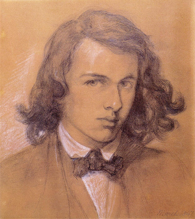 Autorretrato — Dante Gabriel Rossetti
