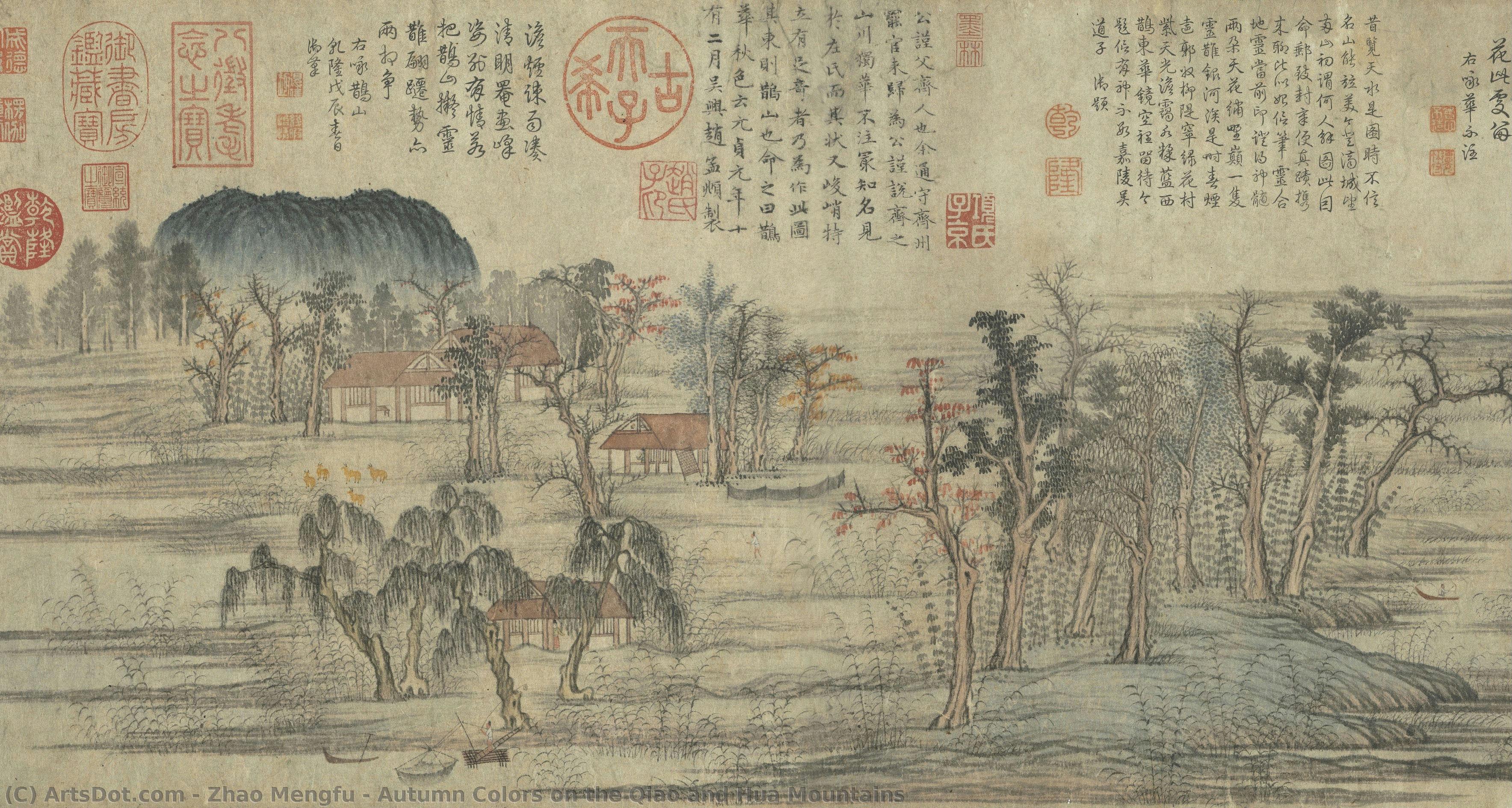 Autumn Colors On The Qiao And Hua Mountains — Zhao Mengfu