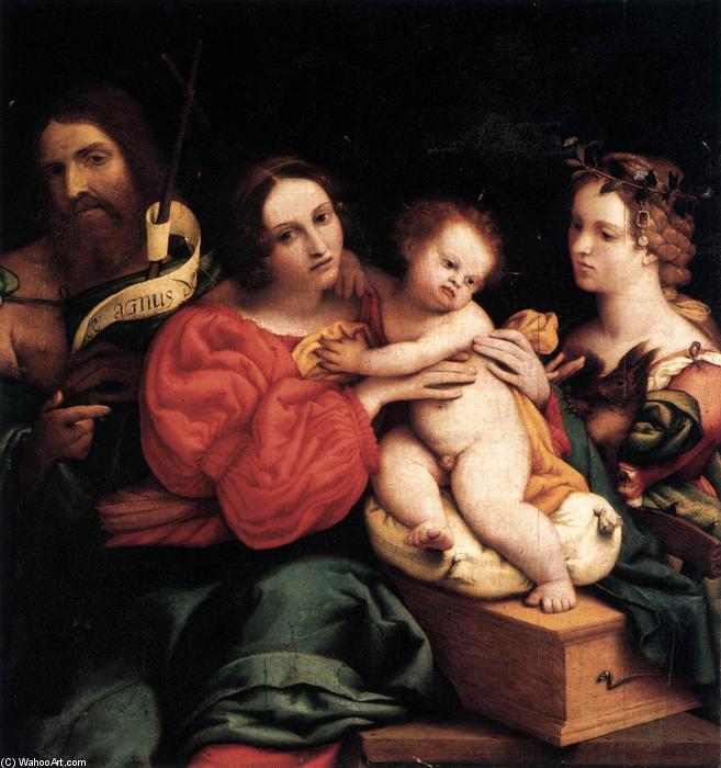 Virgin And Child With Sts John The Baptist And Catherine — Lorenzo Lotto