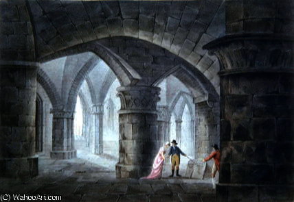 Tourists Visiting The Tomb Of Henri De La Tour — John Claude Nattes