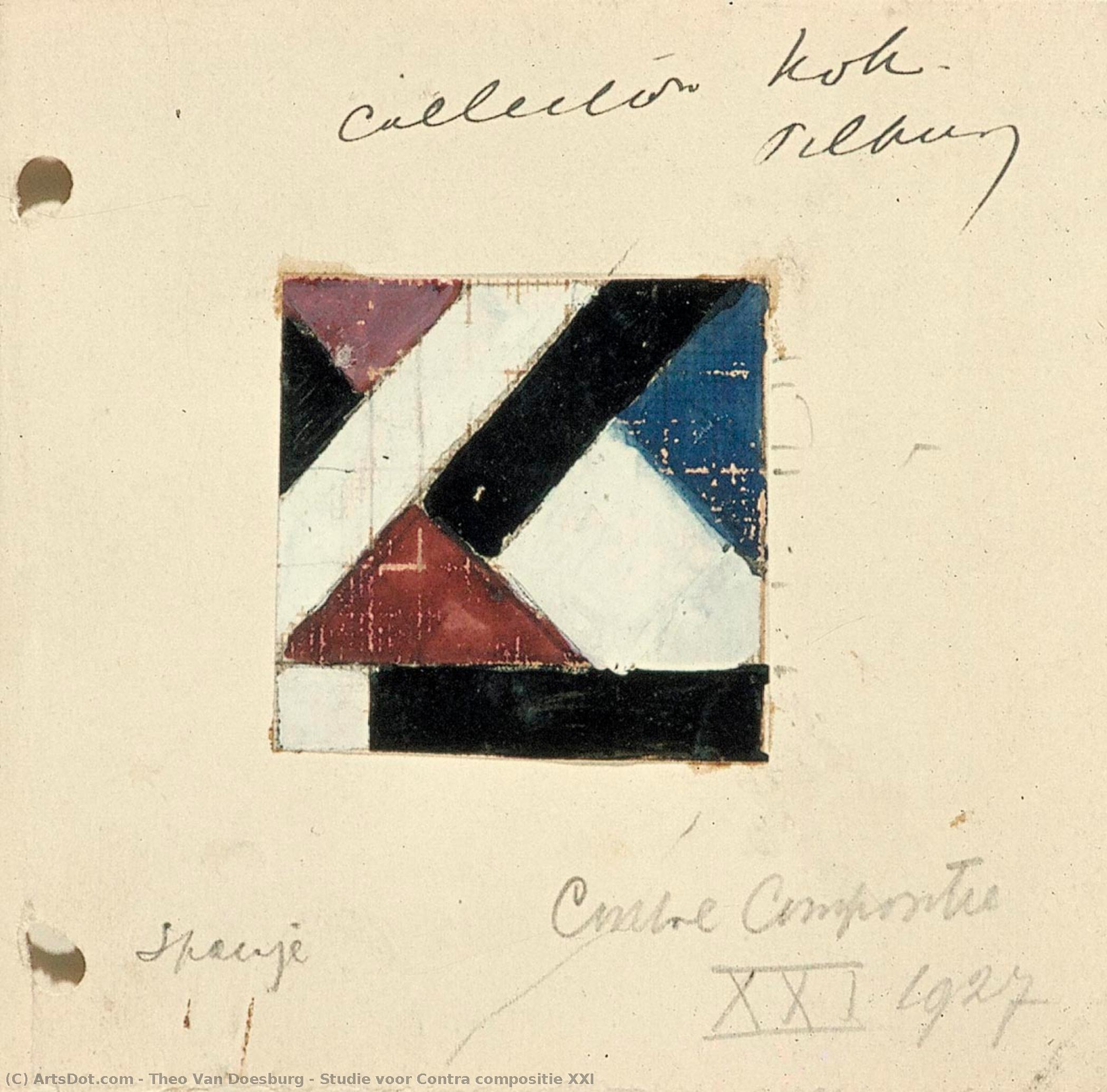 Studie Voor Contra Compositie Xxi — テオ・ファン・ドースブルフ