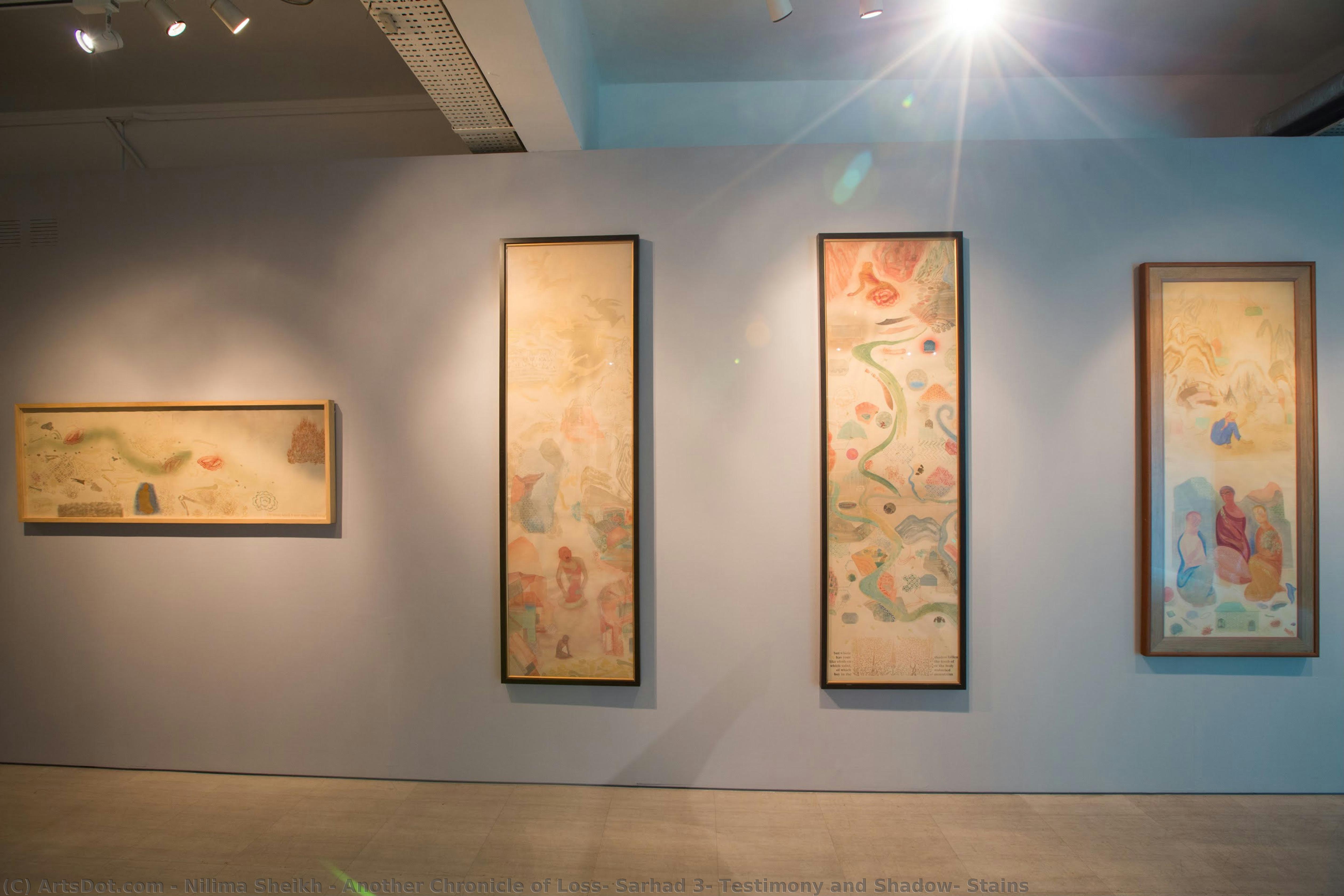 Another Chronicle Of Loss, Sarhad 3, Testimony And Shadow, Stains — Nilima Sheikh