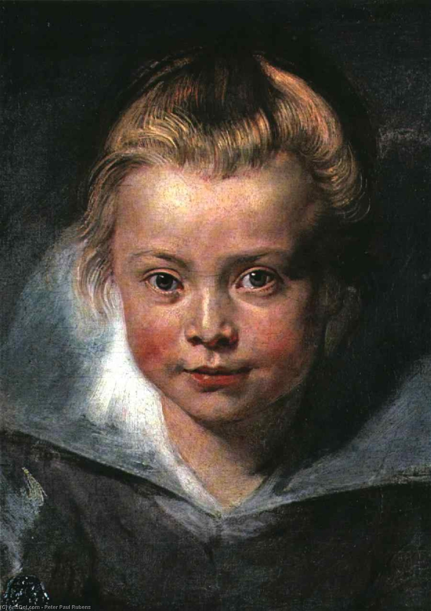 Child's Head, Leichtenstein Collection Vaduz, L — Peter Paul Rubens