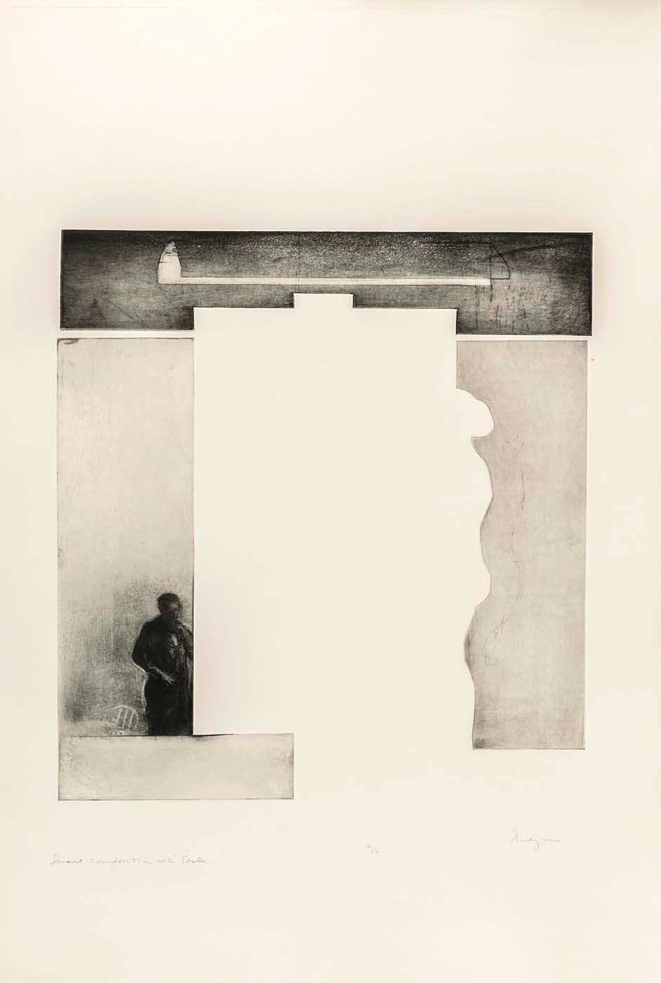 (the Artist And Model, Portfolio) Small Composition With Easel — Michael Mazur