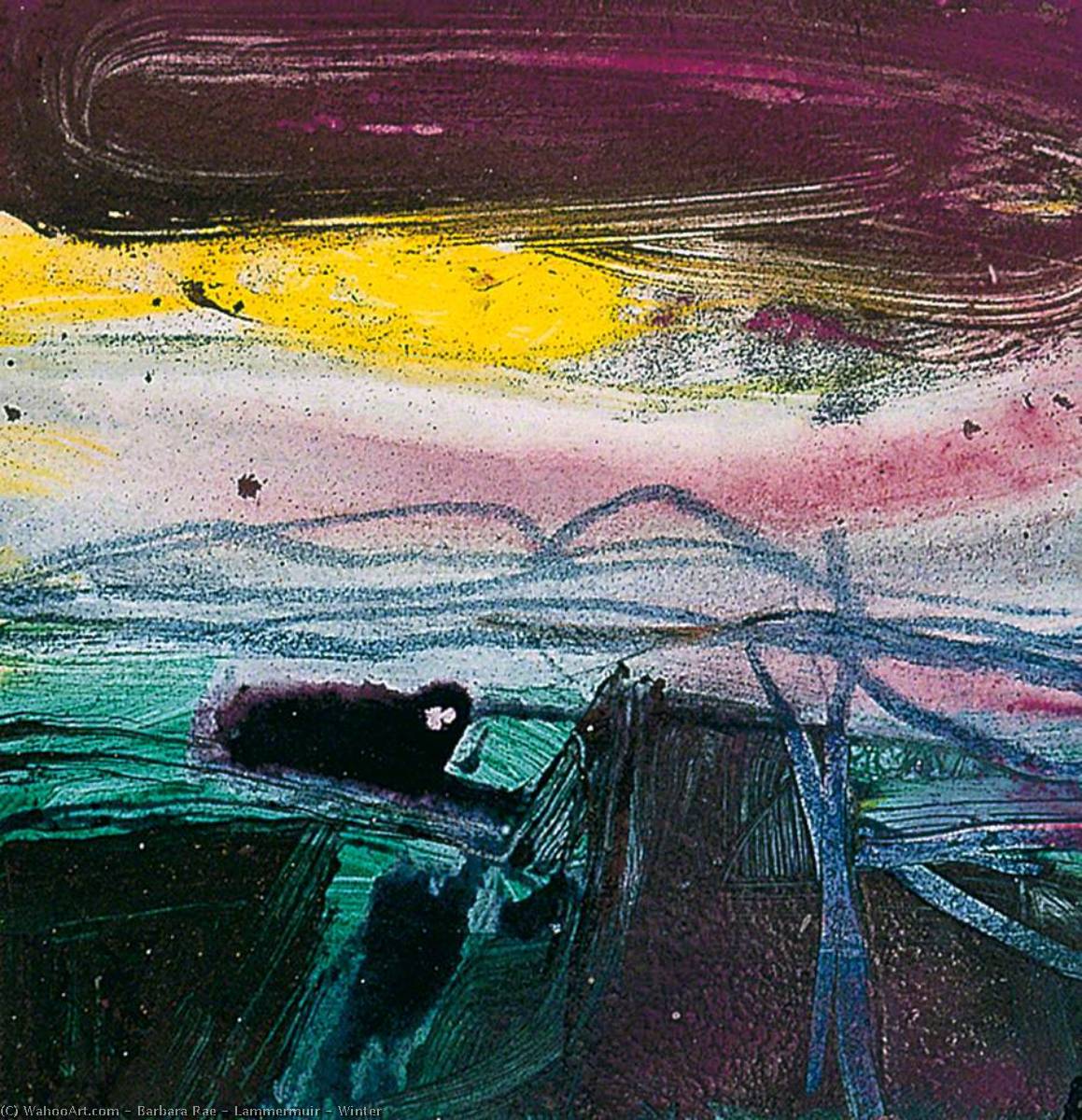 Lammermuir – Winter — Barbara Rae