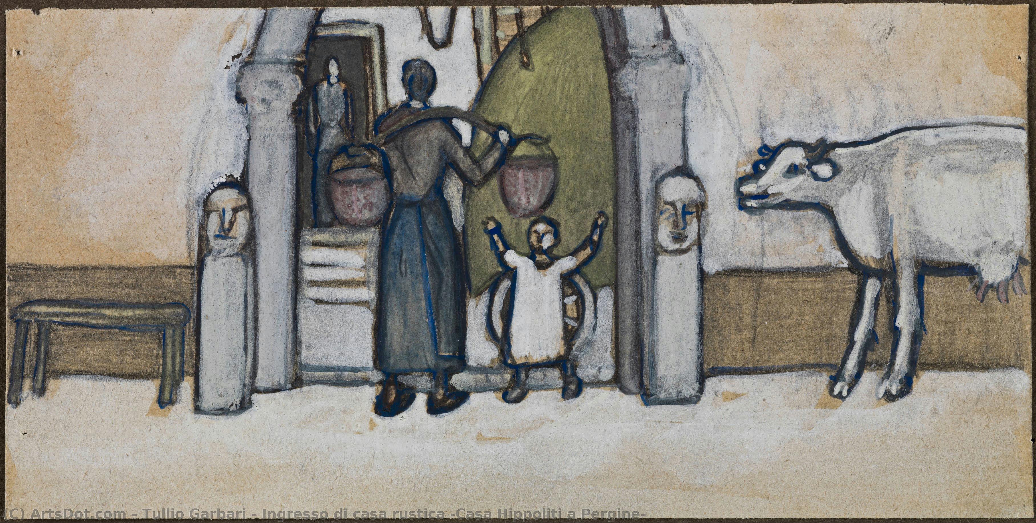 Ingresso Di Casa Rustica (casa Hippoliti A Pergine) — Tullio Garbari