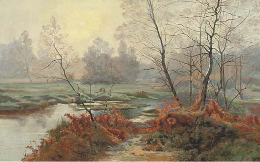 A Woodland Stream — Albert Gabriel Rigolot