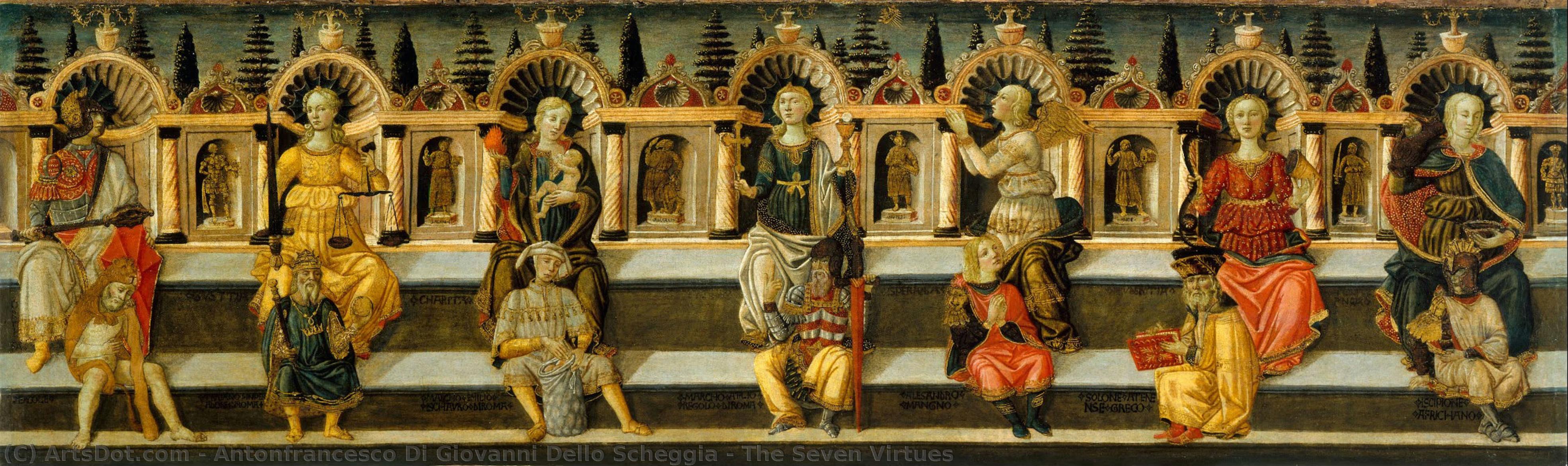 The Seven Virtues — Antonfrancesco Di Giovanni Dello Scheggia