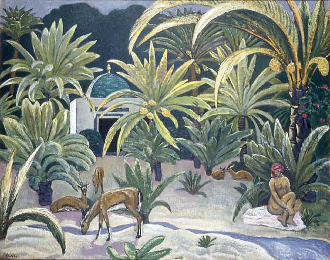 Femme Nue Dans L'oasis, Djerba — André Sureda