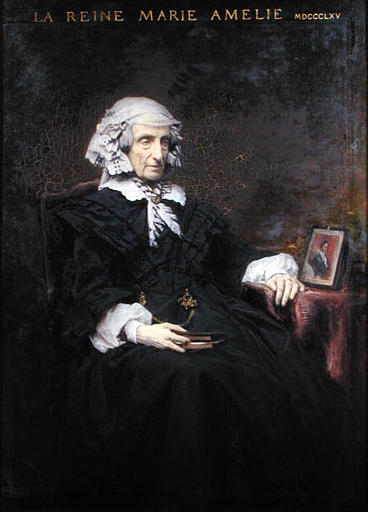 Portrait De La Reine Marie Amelie — Charles François Jalabert