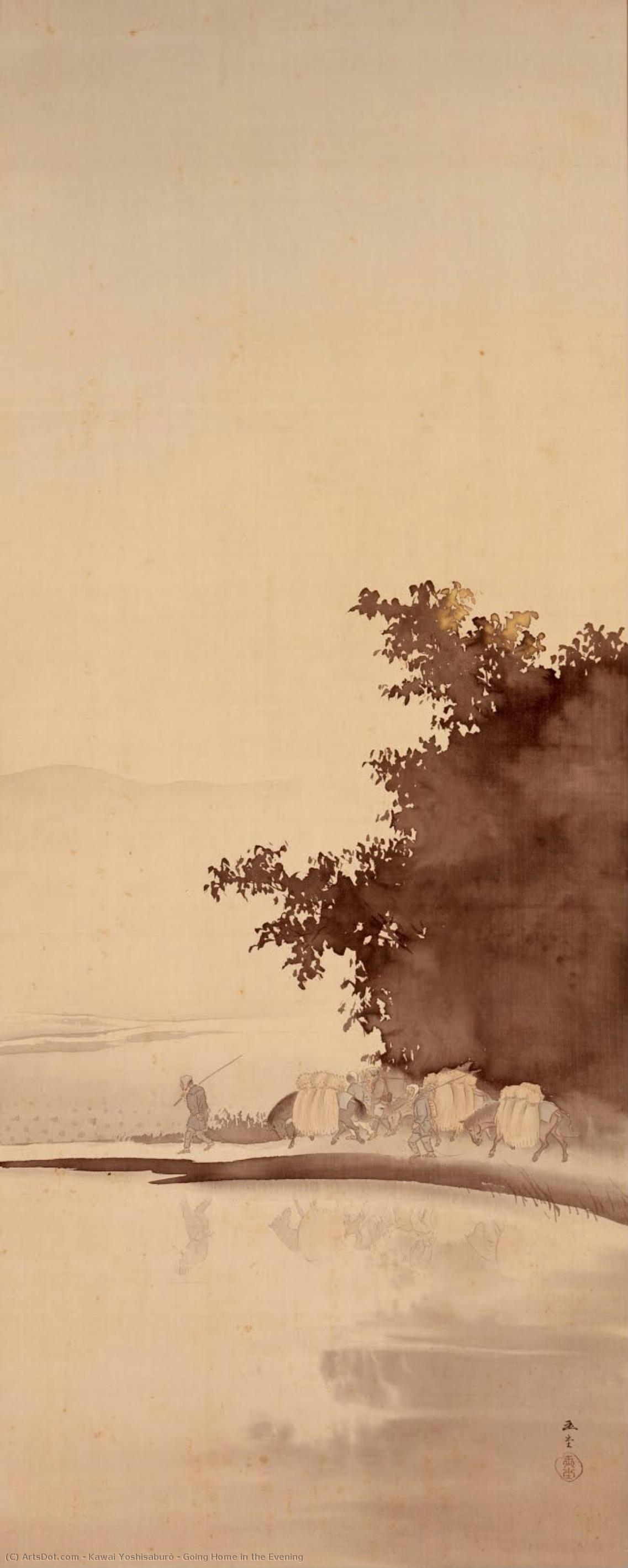 Going Home In The Evening — Kawai Gyokudō
