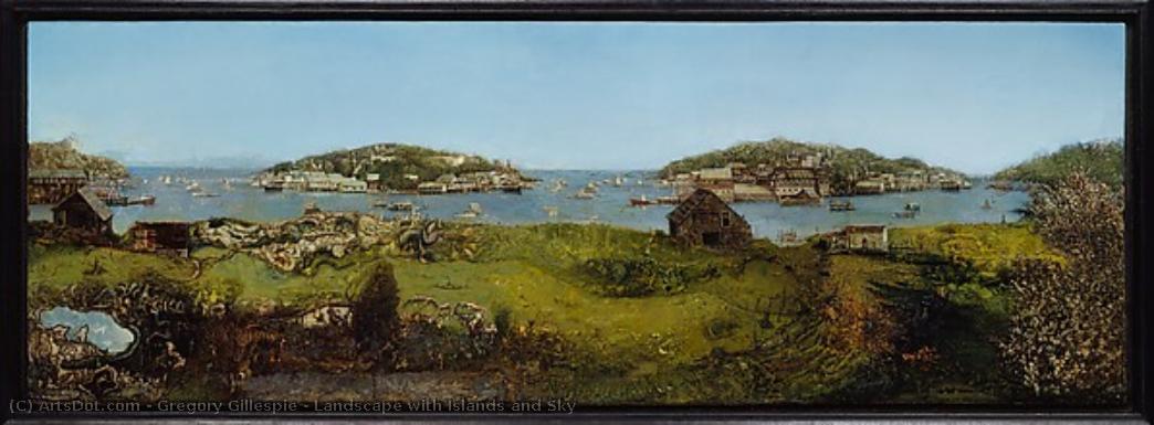 Landscape With Islands And Sky — Gregory Gillespie