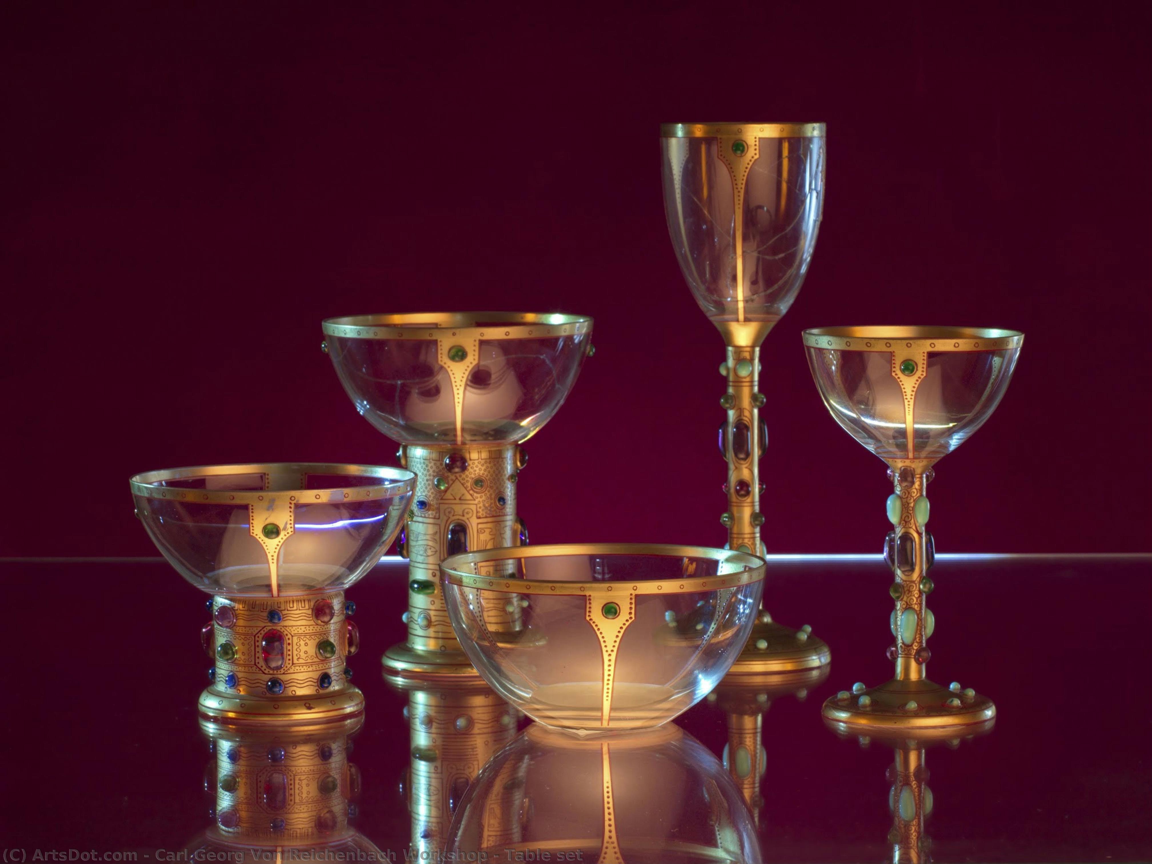 Table Set — Taller De Carl Georg Von Reichenbach