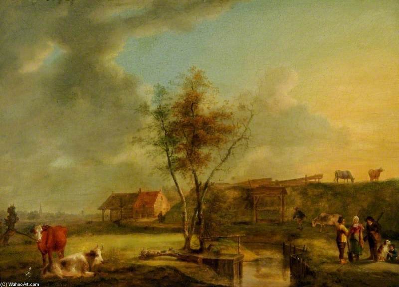 Canal Scene — Balthasar Paul Ommeganck