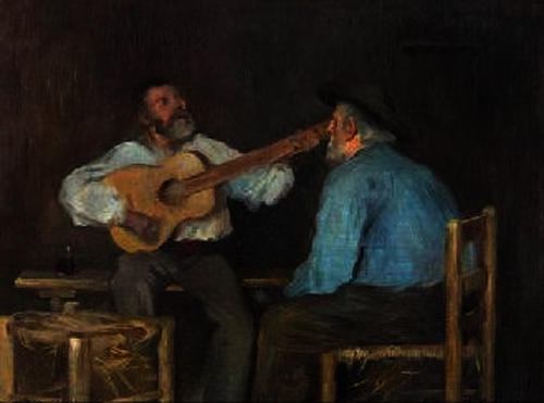Hombres Tocando La Guitarra — Luis Graner