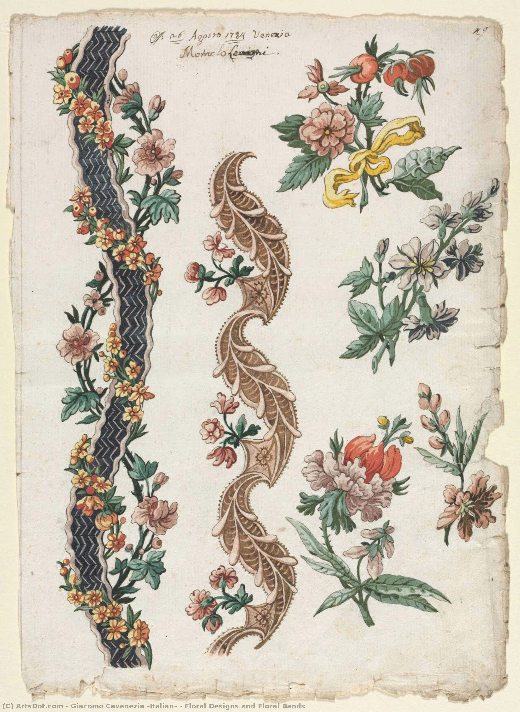 Floral Designs And Floral Bands — Giacomo Cavenezia (italian)